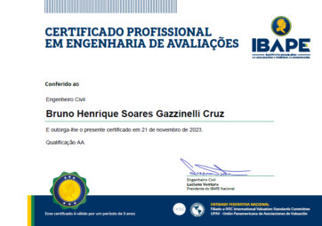 BHG Engenharia: Excelência Reconhecida com Certificação Profissional pelo IBAPE Nacional